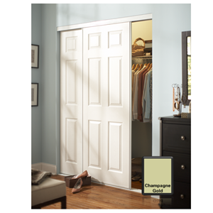 Colonial Champagne Gold Closet Door