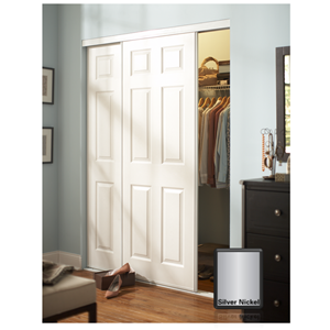 Colonial Silver Nickel Closet Door