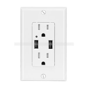 Duplex USB Charger/Tamper Resistant Receptacle