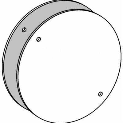 4" Round Blank Cover With Gasket