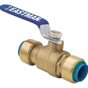 Eastman 1/2" Push Fit Fitting Ball Valve Lead Free