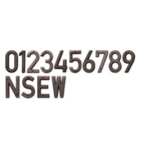 4" Old Wold Bronze Numbers and Letters