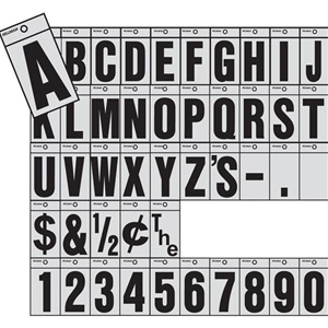 1" Bend & Peel Reflective Vinyl Numbers
