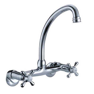 Wallmount Cross Handle Faucet