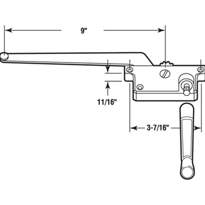 Casement  Window Operator 9"