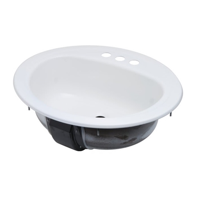 Porcelain Steel Lavatory Self Rimming  20 x 17"
