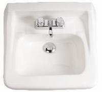 Wall Hung Ledge Back Lavs With 4" Center