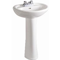 Pedestal Lavatory Complete With 4" Center