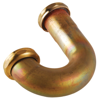 Brass Tubular Lavatory Trap L.A. Code 17 Gauge