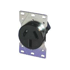 Flush Mount Range Receptacle - 50 Amp 125/250 Volt