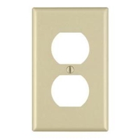 Single Gang Duplex Receptacle Plate