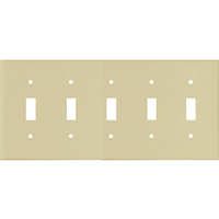 Five Gang Switch Plate