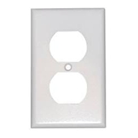 Single Gang Duplex Receptacle Plate