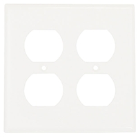 Two Gang Duplex Receptacle Plate