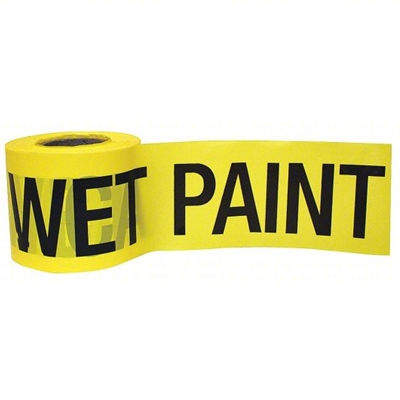 Non Adhesive Barricade Wet Paint Tape