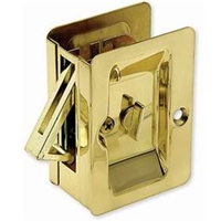 Pocket Door Pull with Privacy Lock