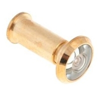 Solid Brass Door Viewer Glass Lens