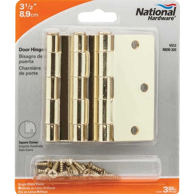 Reisdential Door Hinge Square Corners