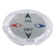 Clear Acrylic Index Button Only
