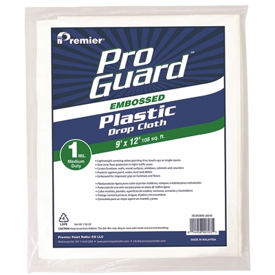 Smooth Plastic Drop Cloth