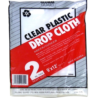 Smooth Plastic Drop Cloth