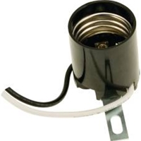 Medium Base Socket Phenolic U-Clip Snap-In