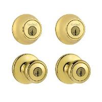 Kwikset Tylo Design Double Combo Pack-Entry Lockset and Single Deadbolt