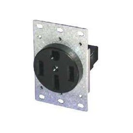 Flush Mount Range Receptacle - 50 Amp 125/250 Volt
