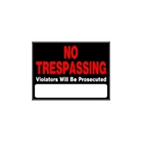 Plastic Signs 15" x 19"