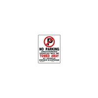 Plastic Parking Signs 15" x 9"