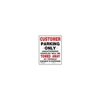 Plastic Parking Signs 15" x 9"