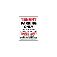 Plastic Parking Signs 15" x 9"
