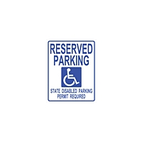 Plastic Parking Signs 15" x 9"