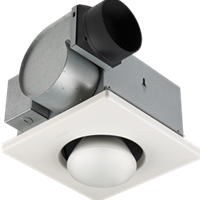 Bath Fan, Heaters & Parts - One Bulb Heater Fan