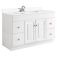 White w/ Drawer Cabinet