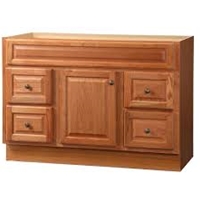 Oak Cabinet w/ Drawer