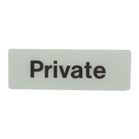 Plastic Symbol Signs 3" x 9"