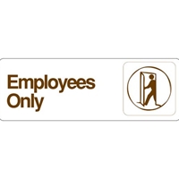 Plastic Symbol Signs 3" x 9"