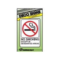 Plastic Symbol Signs 3" x 9"