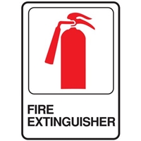 Plastic Symbol Signs 3" x 9"