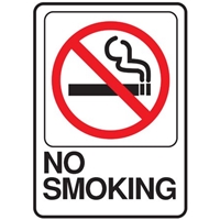Plastic Symbol Signs 3" x 9"