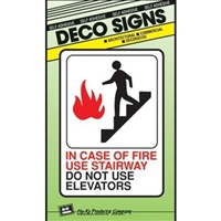 Plastic Symbol Signs 3" x 9"