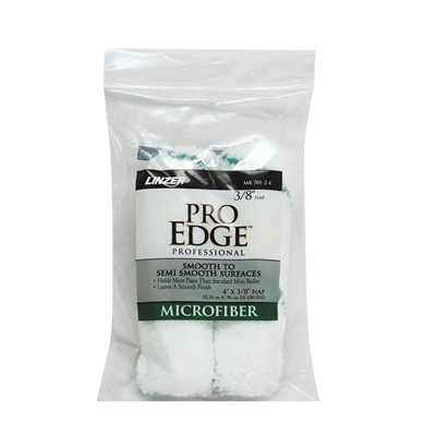 PRO EDGE MICROFIBER Mini  Shed Resistant Fabric,i Roller Cover , Pack 2
