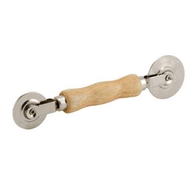 Screen Rolling Tool with Wood Handle and Steel