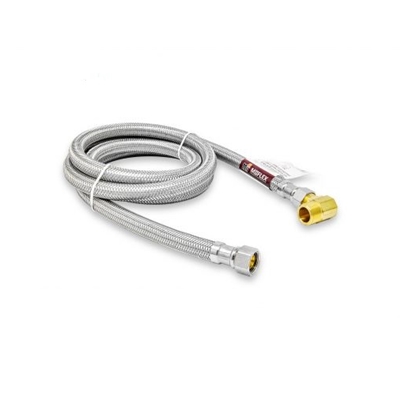 SS Dishwasher Supply Line With  Elbow