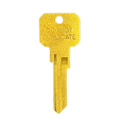 Brass Blank Key Do Not Duplicate
